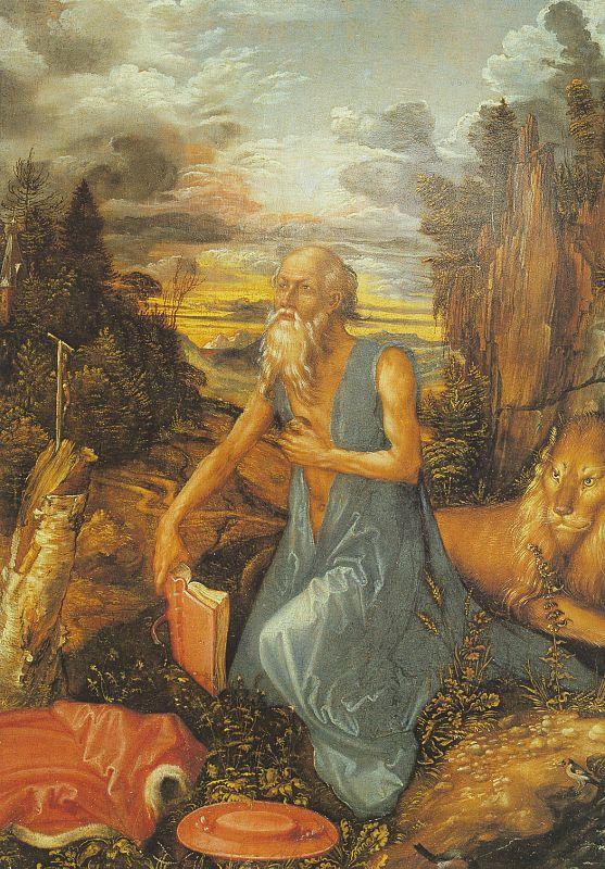 Albrecht Durer St.Jerome in the Wilderness France oil painting art